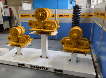 Our product samples displayed at the Bauma China Exhibition.